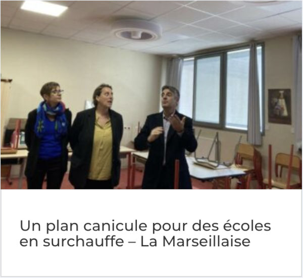 Plan canicule pour des écoles en surchauffe à Marseille