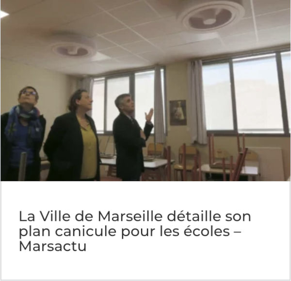 La ville de Marseille détaille son plan canicule pour les écoles