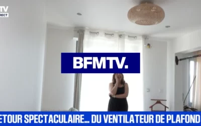 BFMTV : face à la canicule, les Français redécouvrent le ventilateur de plafond