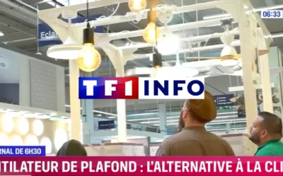 Ventilateur de plafond : pourquoi TF1 INFO en fait l’alternative sobre à la climatisation